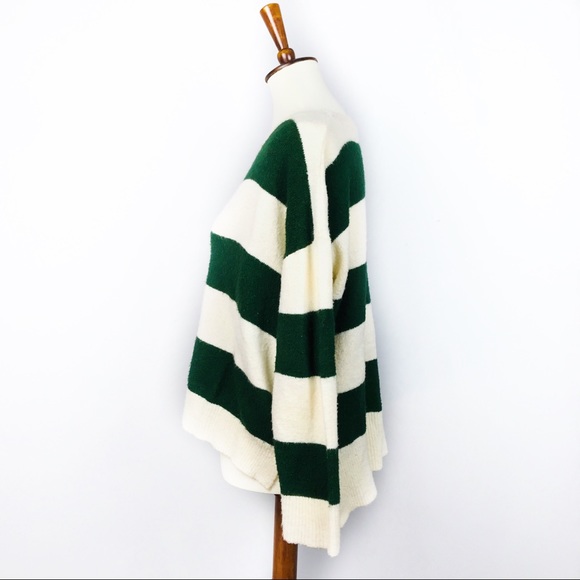 POL HI Low Striped Pullover Boxy Relaxed Fit Sweater Large - Picture 2 of 8